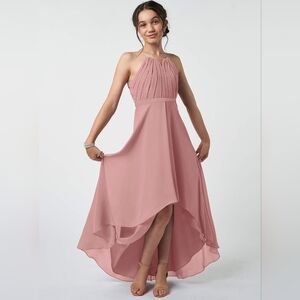 Azazie Oaklynn Junior Bridesmaid Dress Dusty Rose 12